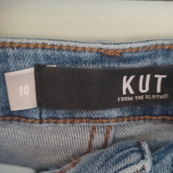 Kut from the Cloth Jeans Womens 10 Relaxed High Waisted Med Wash Ankle Stretch - Picture 7 of 13